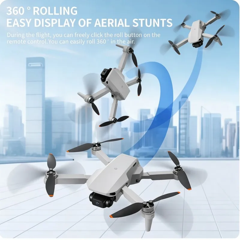 NUEVO Mini Dron Aeri100 8K HD con Cámara Dual WIFI FPV, Quadcopter con Protector de Hélices, Juguetes RC para Principiantes, Regalos de Fotografía Aérea, Gran Venta