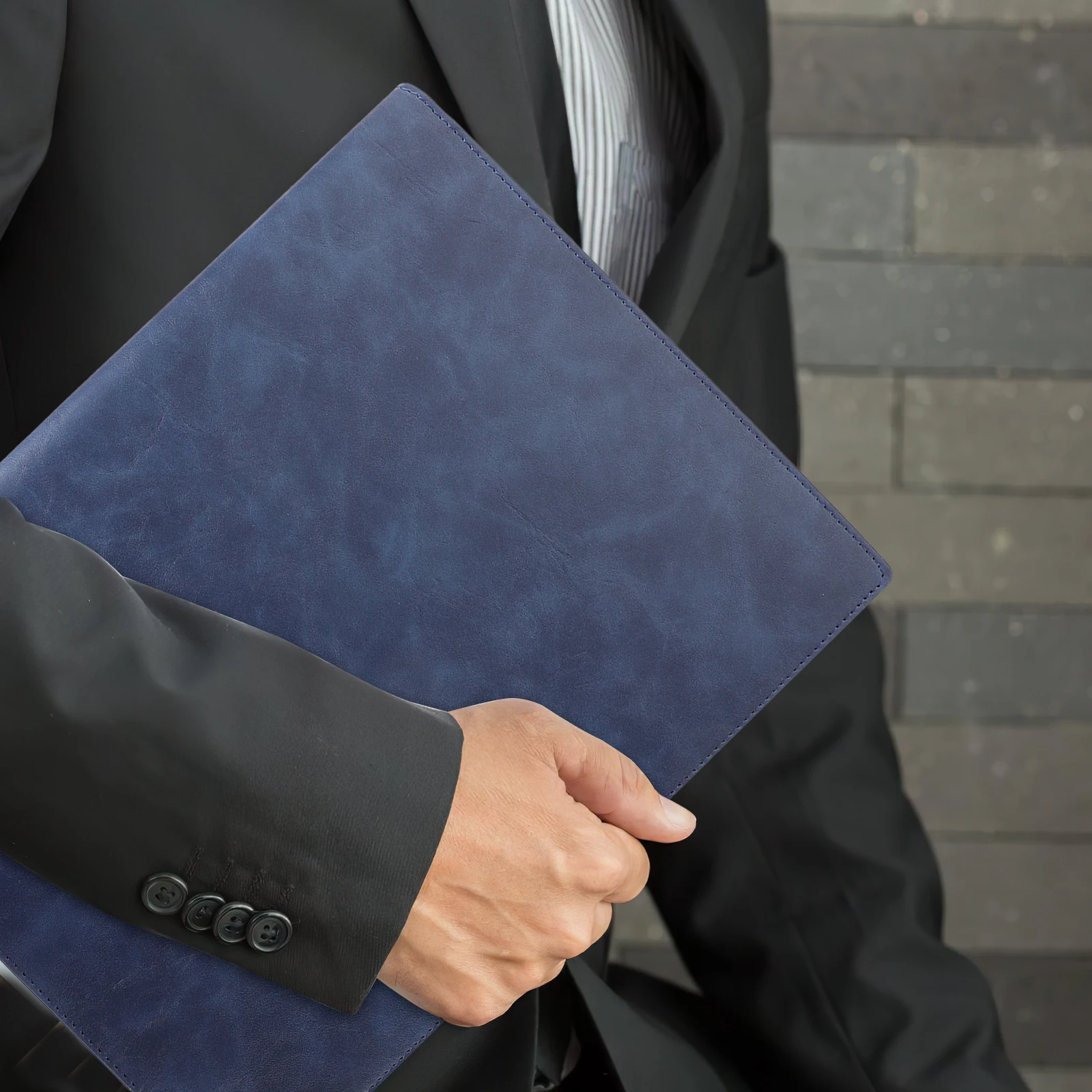 

PU Folder Office Portfolio Binder File Organizer Business Resume Interview Folder Contract Book Document Holder Loose