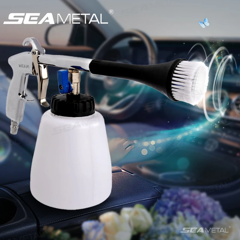 SEAMETAL High Pressure Car Washer Gun Automobiles Water Gun 1L Kettle Tornador Cleaning Gun Tool for Car Deep Clean Washing