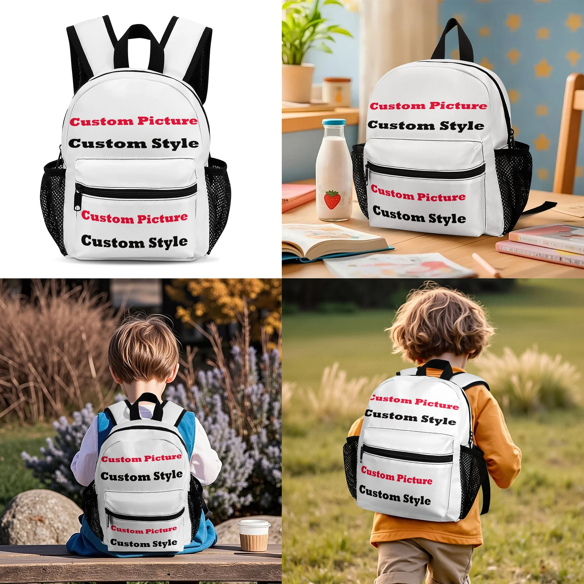 حقيبة ظهر بولينيزية للأطفال الصغار حقيبة ظهر صغيرة محمولة للأطفال تتميز بأشرطة كتف قابلة للتعديل والتي يمكن تخصيصها