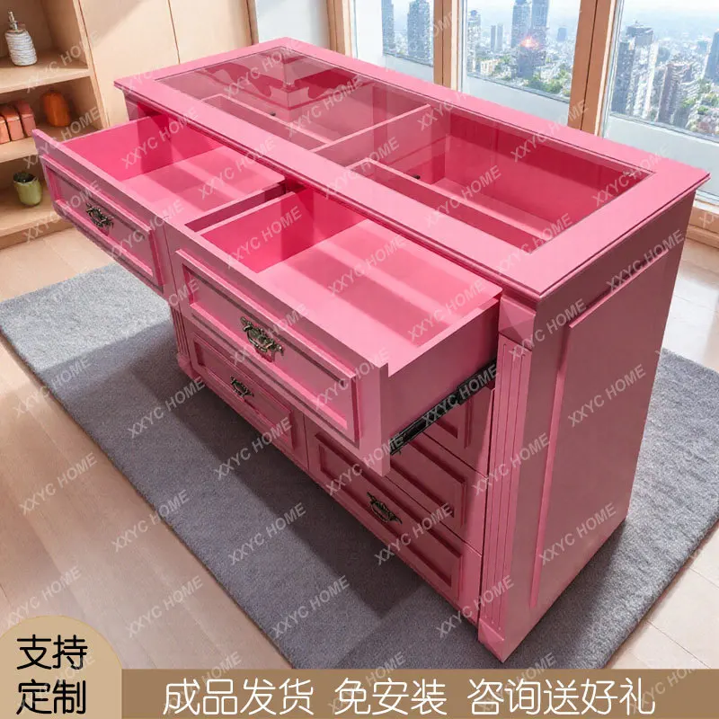 Cloakroom Nakajima Jewelry, Jewelry Storage Cabinet, Dou Cabinet Clothing Store, Double-sided Cabinet Island Terrace