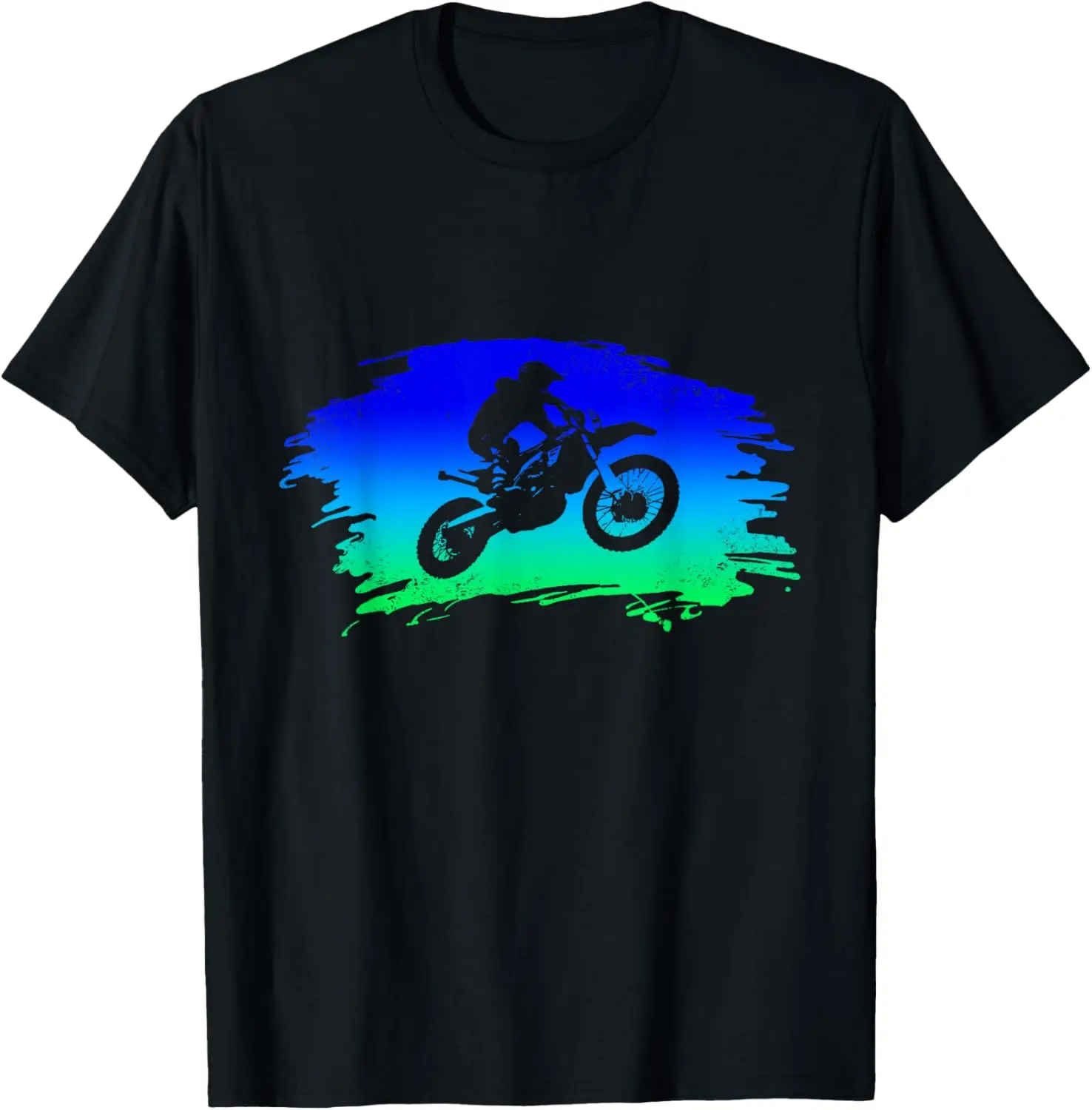 Motocross Enduro There Bike Motorcycle Biker T-Shirt 100% Cotton Trendy Y2K Short-Sleeve Tee-Soft, Quick-Drying,