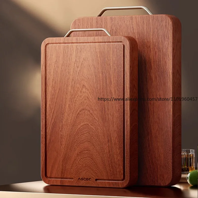 Sandalwood Cutting Board Food-Grade Solid Wood Double-Sided Chopping Board Mold-Proof for Home Kitchen Use