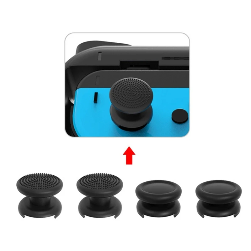 

Y1UB Super Game Set for Game Console Left Right Handle Grip Case Ergonomic Designing with Thumbstick Grips