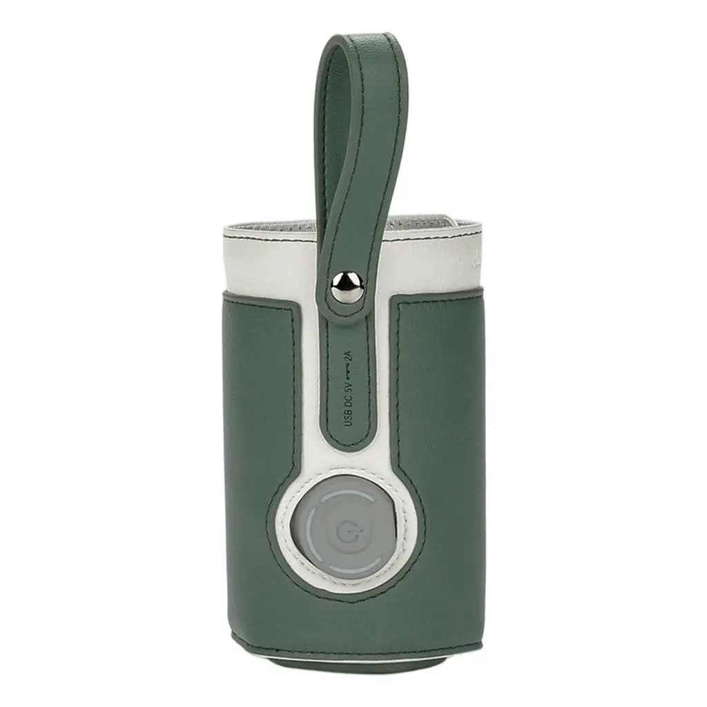 Portable Baby Bottle Heater USB Milk Warmer for Infant Travel Feeding Thermostat Insulated Bag