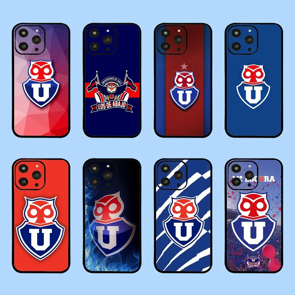 C-Chile U-University Logo Phone Case For Iphone 15 11 13 14 Pro Max 7 8 Plus X Xr Xs Max Se2020 12mini Cover Case