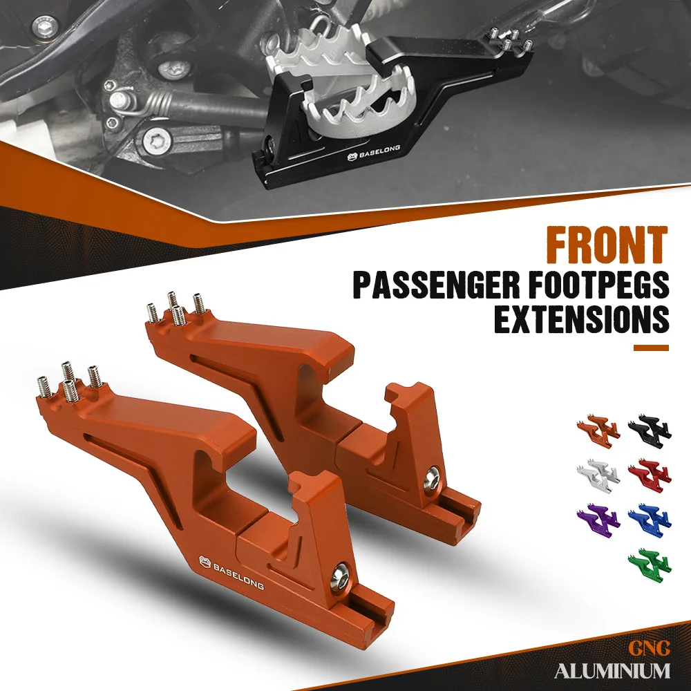 

For KTM XC-W EXC EXCF SX XC-F XC 500 450 400 350 300 250 200 150 125 2017-2025 Passenger Foot Peg Extensions Extended Footpegs