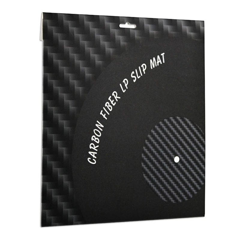 Y2GD 12inch koolstofvezelmat Antislip Turntable Platters Mat voor draaitafelsrecord