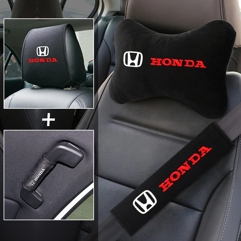 Car Head Neck Rest Pillow Car Auto Seat Headrest Pillow Pad For Honda Civic Accord Crider City XRV CRV HRV Inspire Fit Odyssey