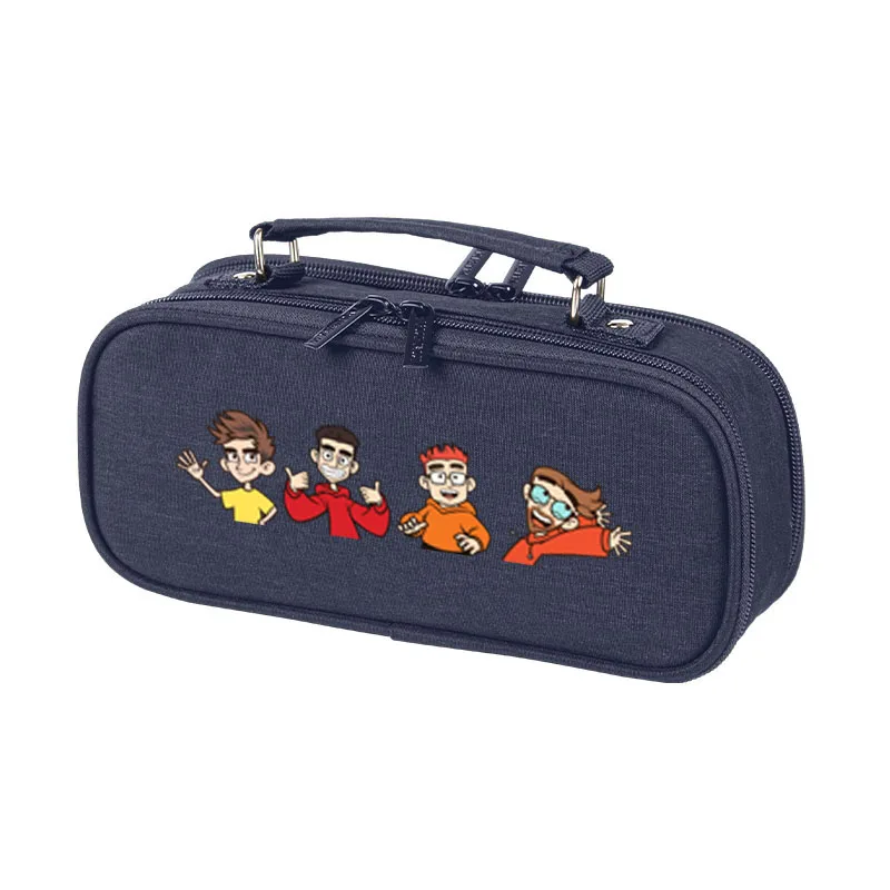 NEW A4 Lamba Children Pencil Case A4 Vlad Cartoon Multi Layer Large Capacity Pencil Bag Влад Бумага А4 Stationery Storage Bag