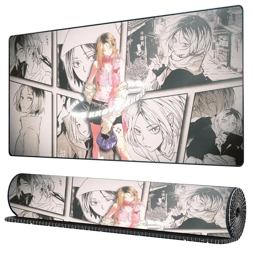 شخصيات أنيمي لوحة الماوس الكمبيوتر الكبير مكتب ألعاب الجدول الحصير XXL المطاط المضادة للانزلاق لوحة مفاتيح الألعاب ماوس منصات مكتب طويلة