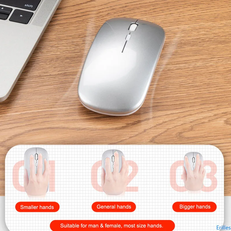 Neue Dual Modus Bluetooth 5,0 Wireless Slim Maus Gaming Pc Mini Laptop Usb Computer Zubehör Desktop