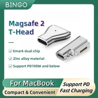 Type-C to Magsafe2 T,PD Fast Charging Magnetic Connector Converter,for MacBook Air/Pro 45W 60W 85W T-Series A1466 A1502 A1398...