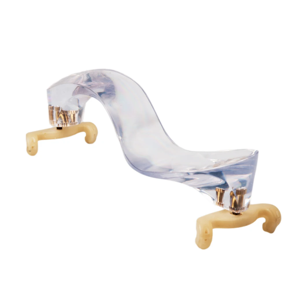 LOOK Adjustable Crystal Transparent 1/2 1/4 Size Violin Shoulder Rest Student Fiddle Shoulder Holder Violino Parts  Accessories