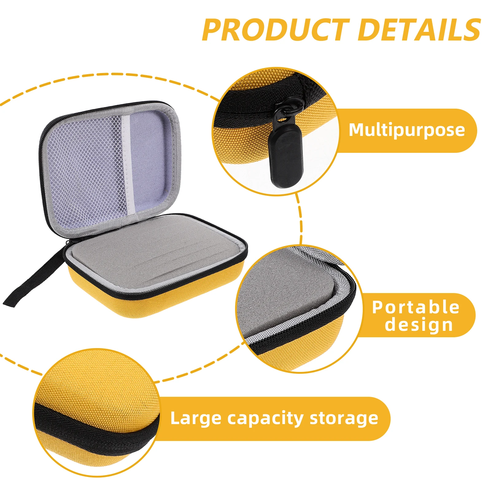 

Guitar Pick Case Picks Storage Container Compact Holder Box Holders Yellow Organizer