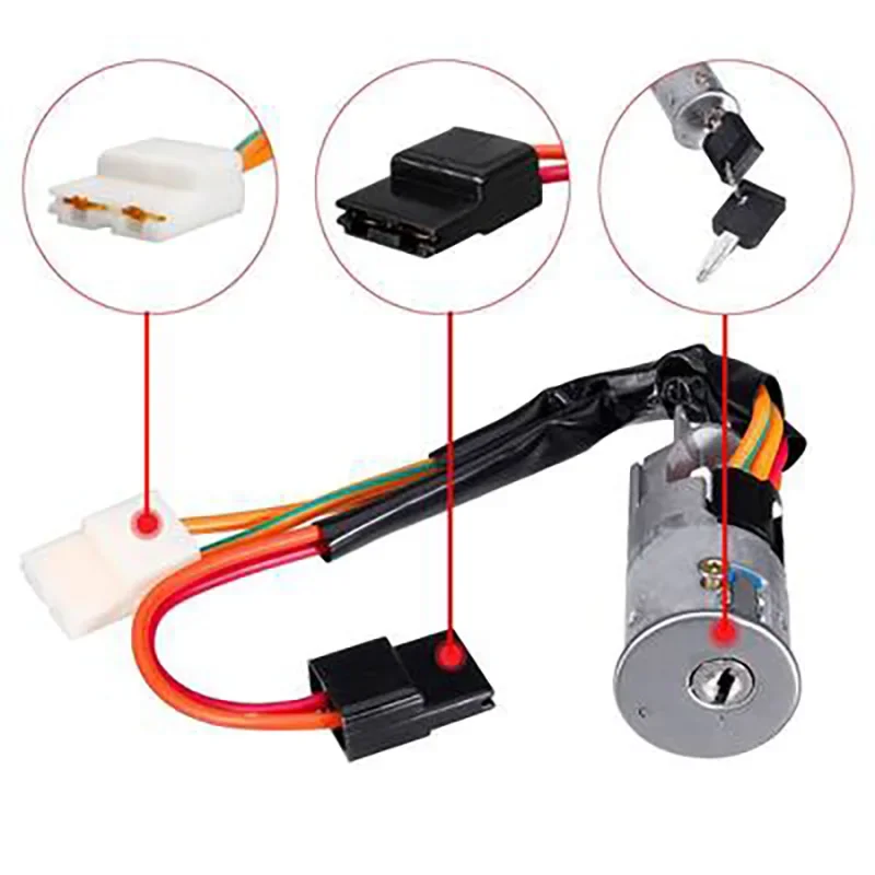 4Pins Car ignition lock  With 2 Keys 7700765533 For Nissan Primastar Opel Vivaro Renault Trafic Vauxhall Vivaro Ignition Switch