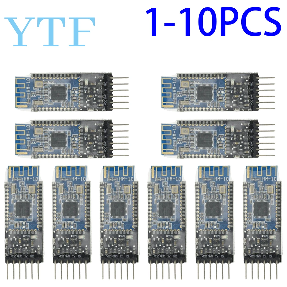 

1-10 шт. HM-10 BLE 4,0 модуль прозрачный последовательный порт Bluetooth-совместимый модуль 4.0 с переводчиком логического уровня