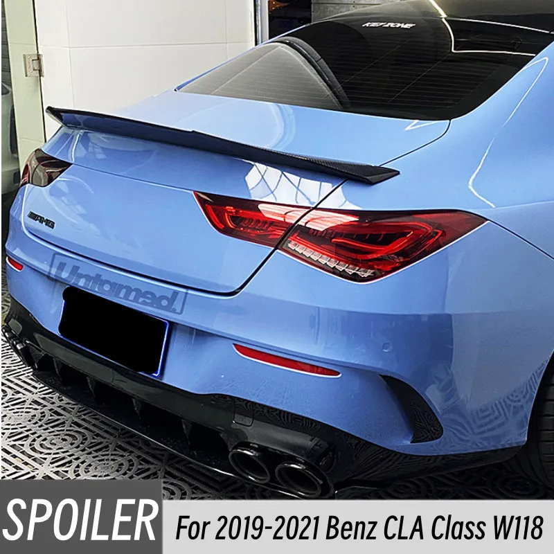 

For 2019-2021 Mercedes Benz CLA Class W118 CLA250 CLA200 CLA220 FRP Materia Rear Trunk Lid Car Spoiler Wings Accessories