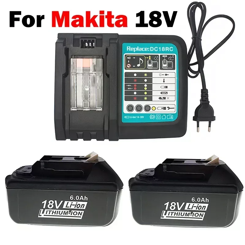 Bl1860b 18v 6000mah Ersatz batterie für makita bl1850b bl1860 bl1840 bl1815 Akku-Bohrmaschine mit Einzelzellen-Ausgleichs schutz