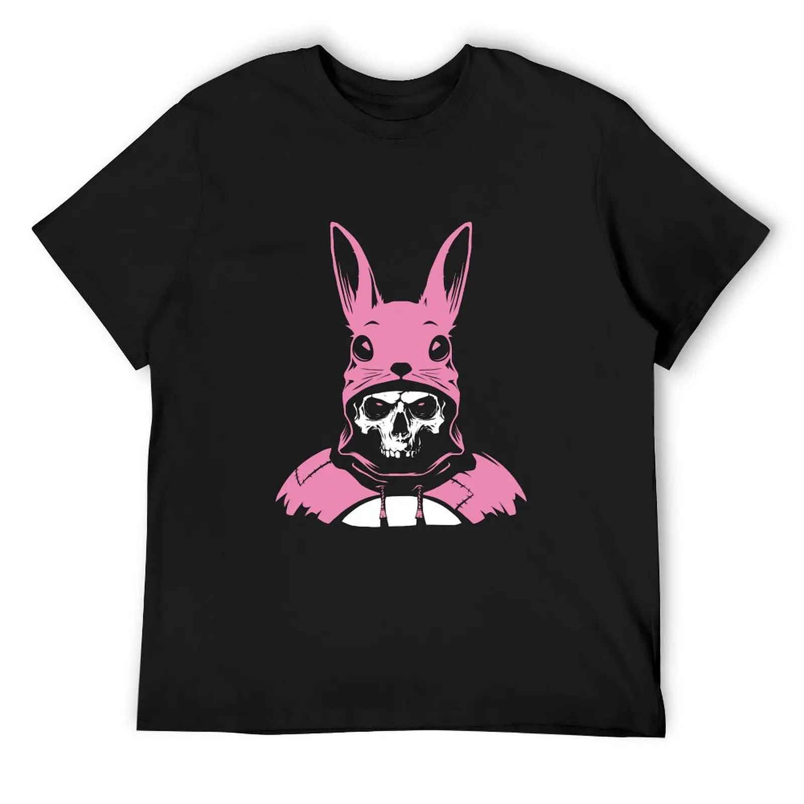 

Skeleton in bunnysuit T-Shirt blacks Short sleeve tee kawaii clothes oversized t shirt men