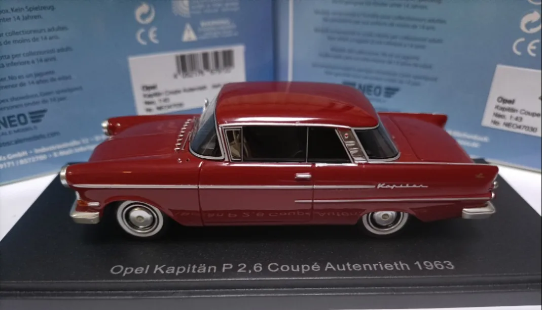 Neo 1:43 Kapitan P2.6 1963 Vintage Car Simulation Limited Edition Resin Metal Static Car Model Toy Gift