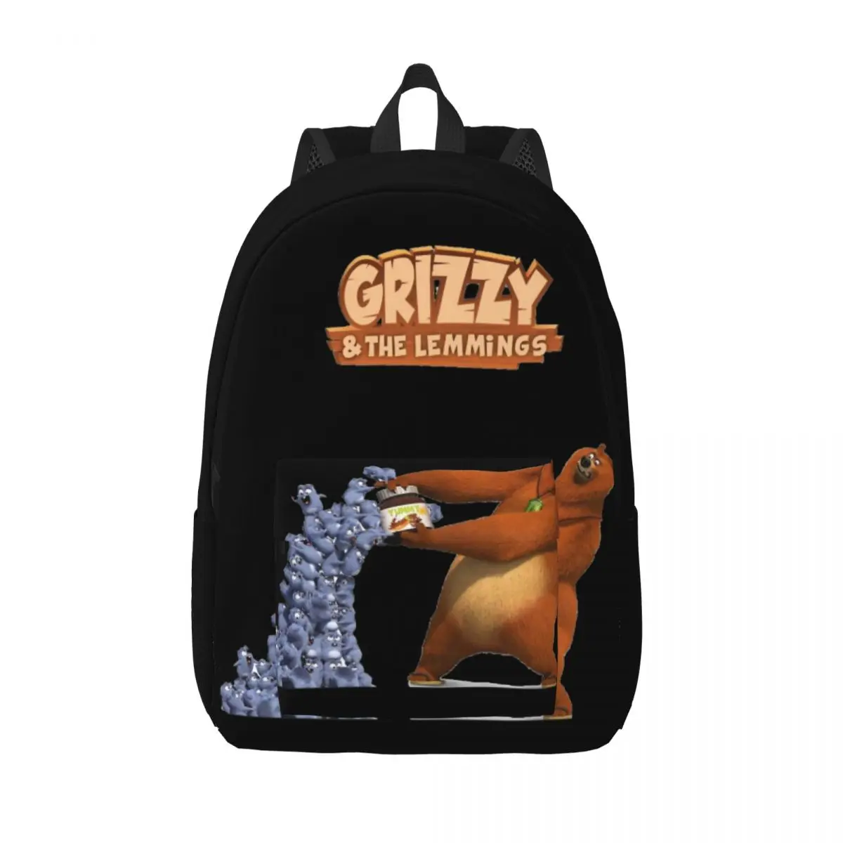 

Grizzy And Lemmings Backpack Middle High College School Student Book Bags Teens Daypack Outdoor