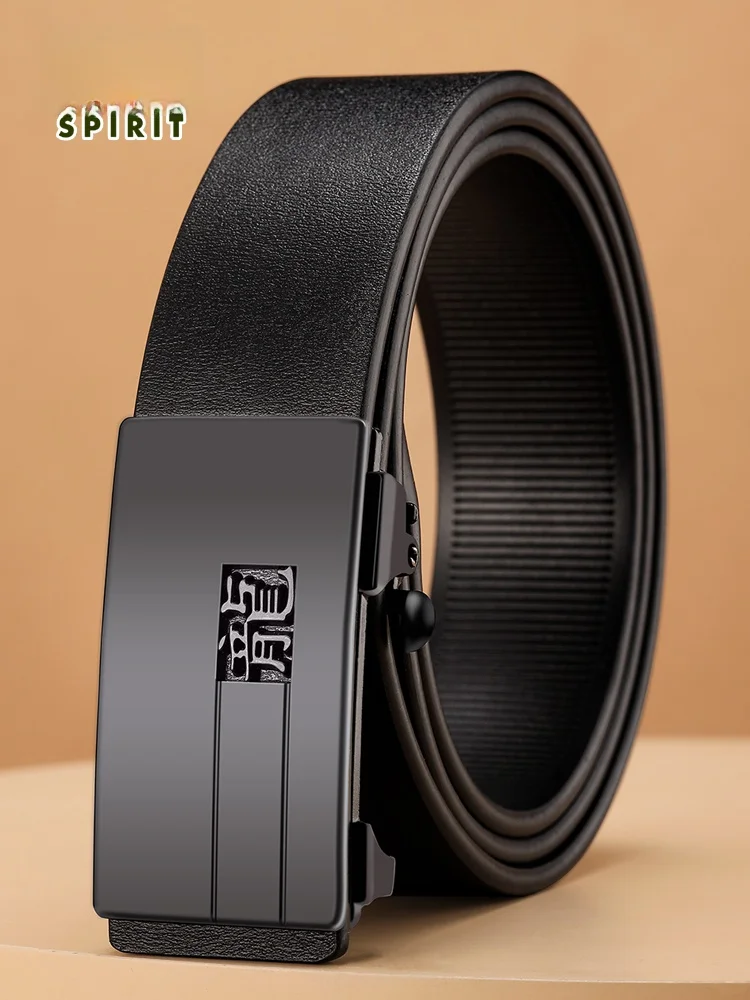 spirit-本革ベルト-メンズ-自動バックル-カジュアルウエストベルト-若者と中年層向け