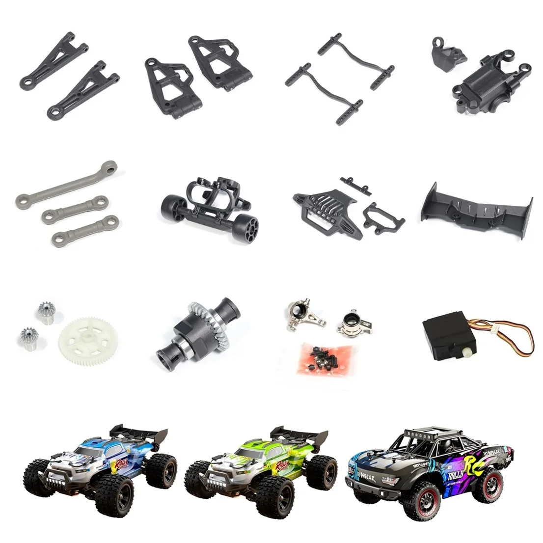 Scy 18101 18103 18101pro 18103pro acessórios modificados diferencial pára-choques braço oscilante eixo de acionamento do pneu 1/18 rc peças de reposição do carro