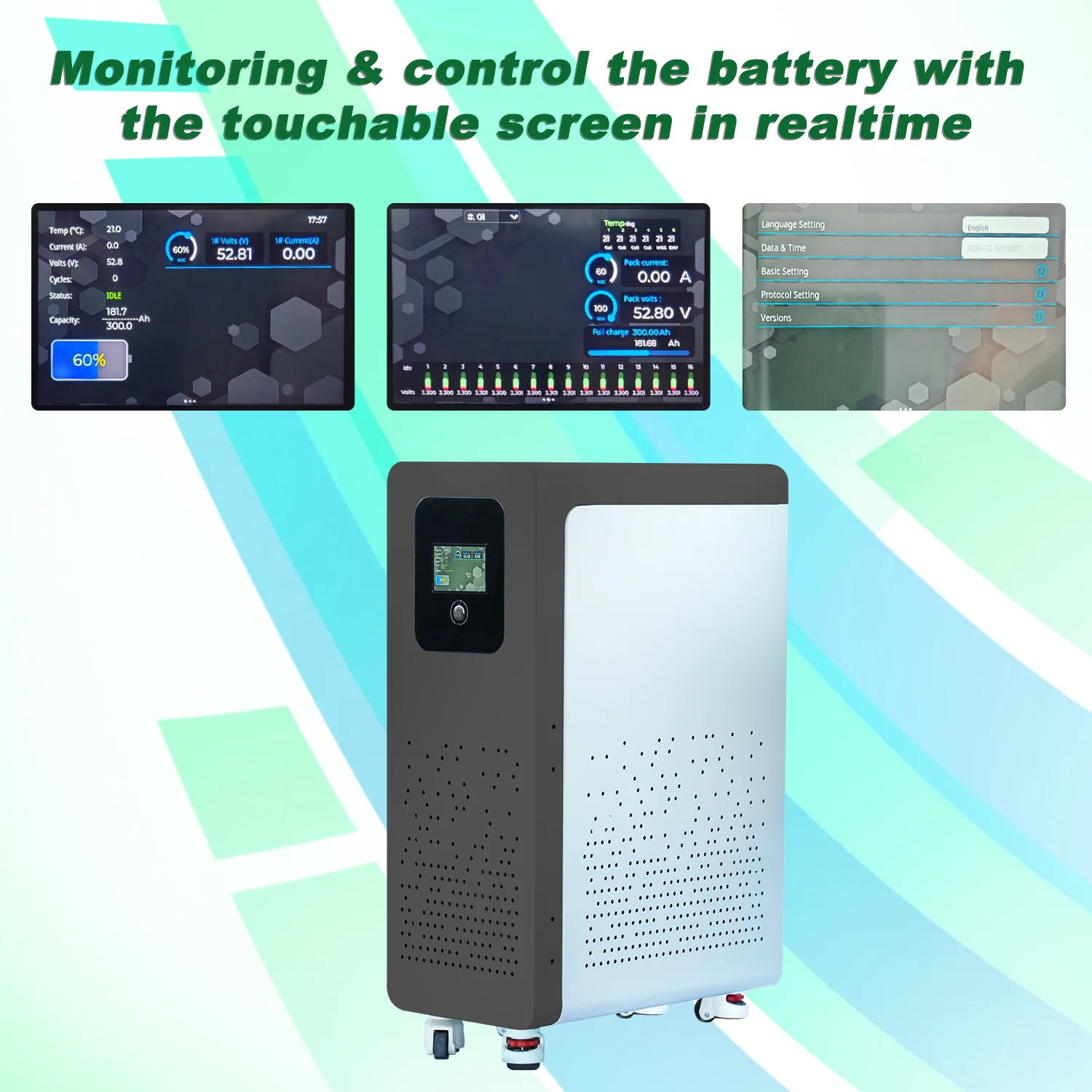 EU DDP 8000 Cycles Solar Home Energy Storage Batterie Lithium 30KWh 46KWh 50KWh 51.2V 300Ah 600Ah 900Ah Pack