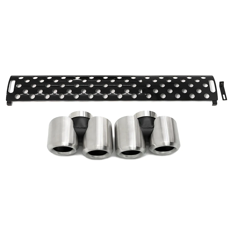 For 2020+ Land Rover Defender L663 P400 90 2.0T 110 3.0T Muffler Tip Chrome Silver Round Nozzle Four-outlet Tail Pipe OEM