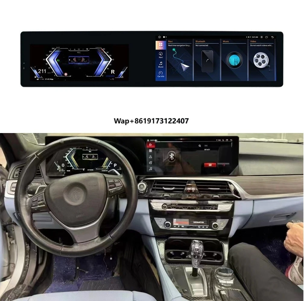 

Автомагнитола 12.3" и 10.25" для BMW 5 серии F10 F11 F18 2011-2017, мультимедийный видеоплеер, автомагнитола с CarPlay