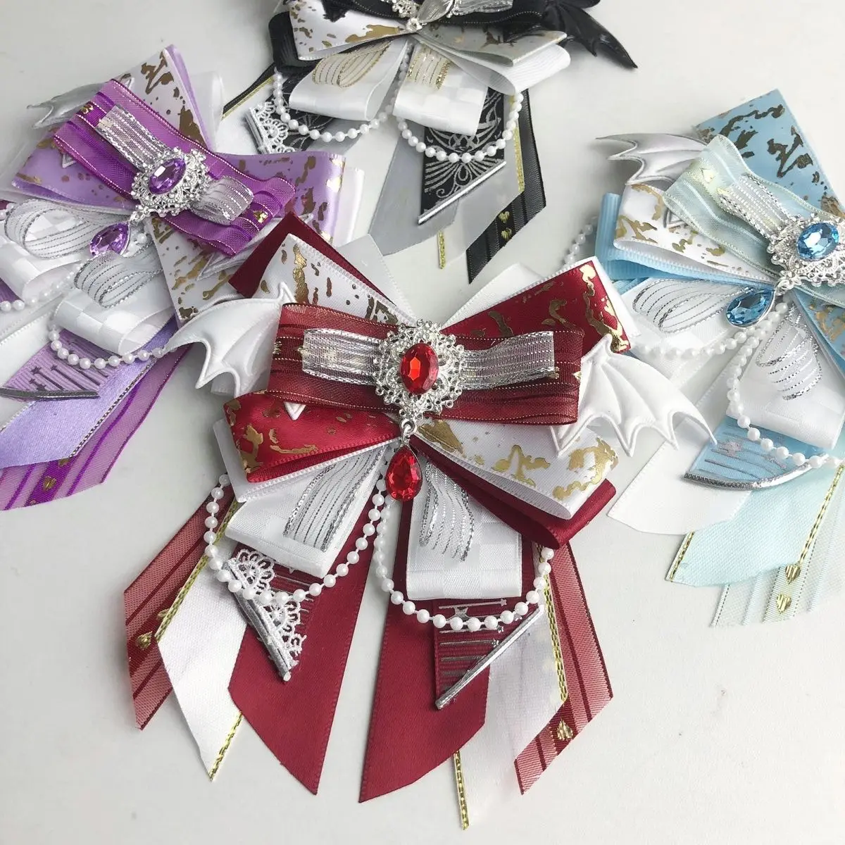 Lolita Bow Ita Bags Accessories，Kpop Lightstick Kpop Concert Anime Bowknot，Anime Cosplay Crafts，Ribbon  Decoration