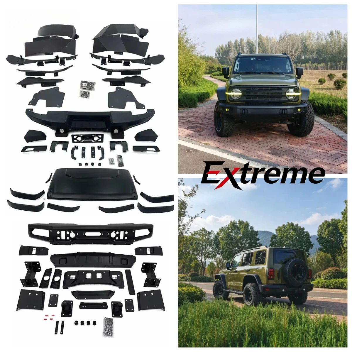 New Stealth Stalker Body Kit for Tank 300 Wide Wheel Arches Side Skirt Rear Diffuser 2022-2024 Styling Accessories