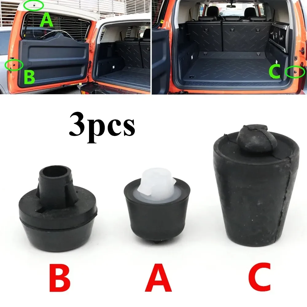 Rear Trunk Tailgate Rubber Buffer Cushion Pad Trim For Toyota FJ Cruiser 2007-20