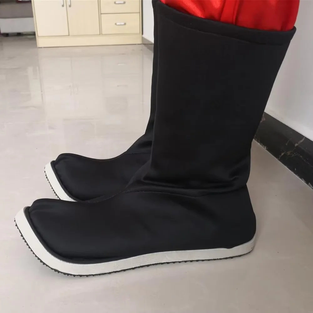 업턴드 헤드 빈티지 천 부츠 검객 전사 코스프레 신발 고대 중국 기사 병사 쿵푸 부츠