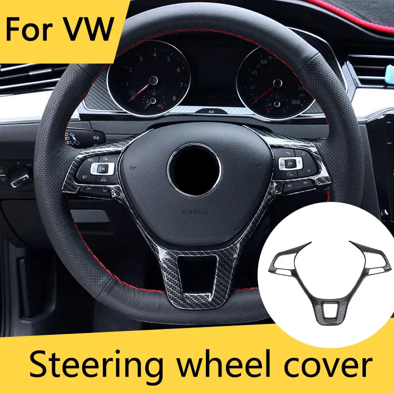 

Car Steering Wheel Cover Accessories For VW Tiguan L Bora Sagitar Magotan Jetta VS5 New Passat New Lavida Volkswagen Polo Plus