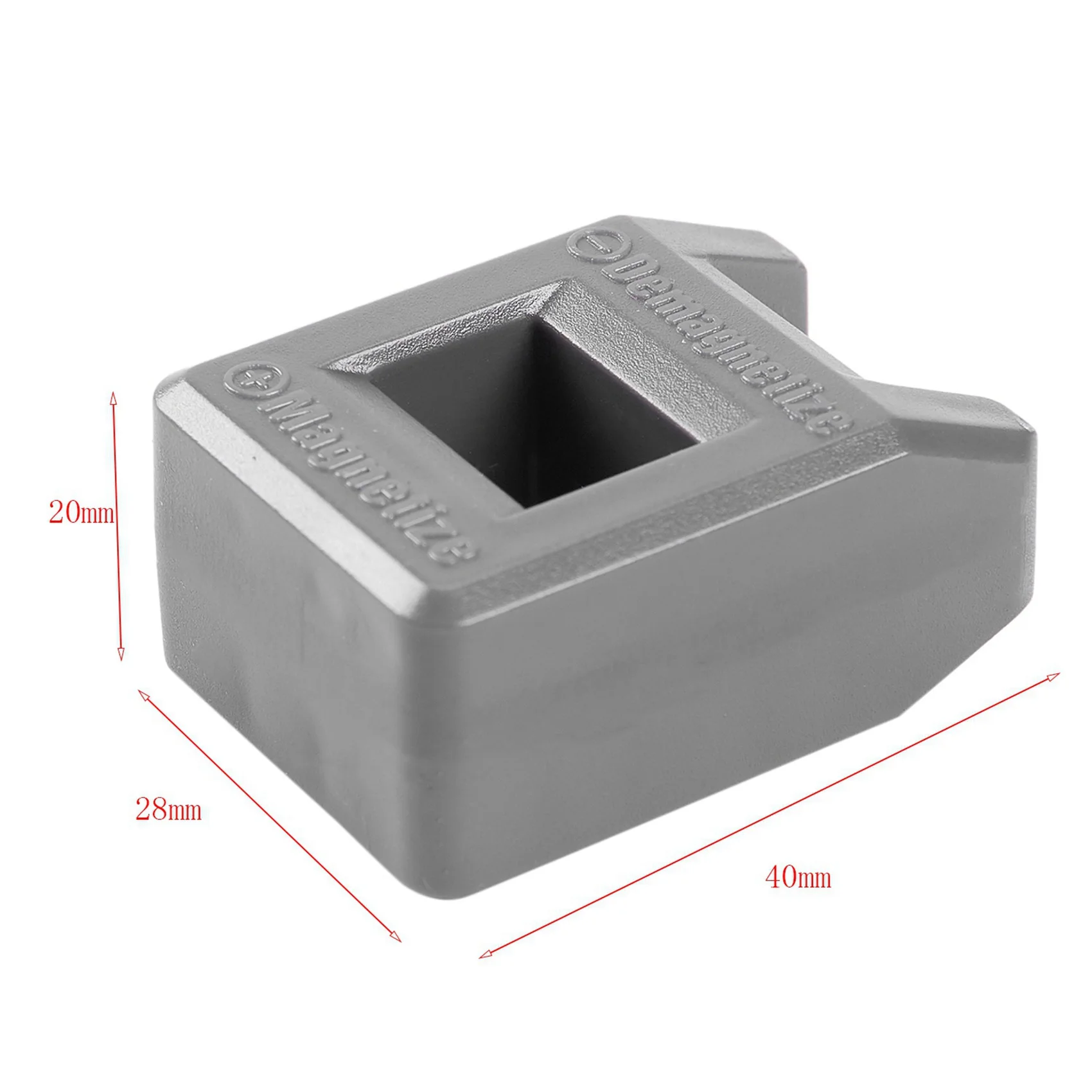 AB42-2X Screwdriver Magnetizer Degaussing Demagnetizer Magnetic Practical Pick Up Tool Color:Gray
