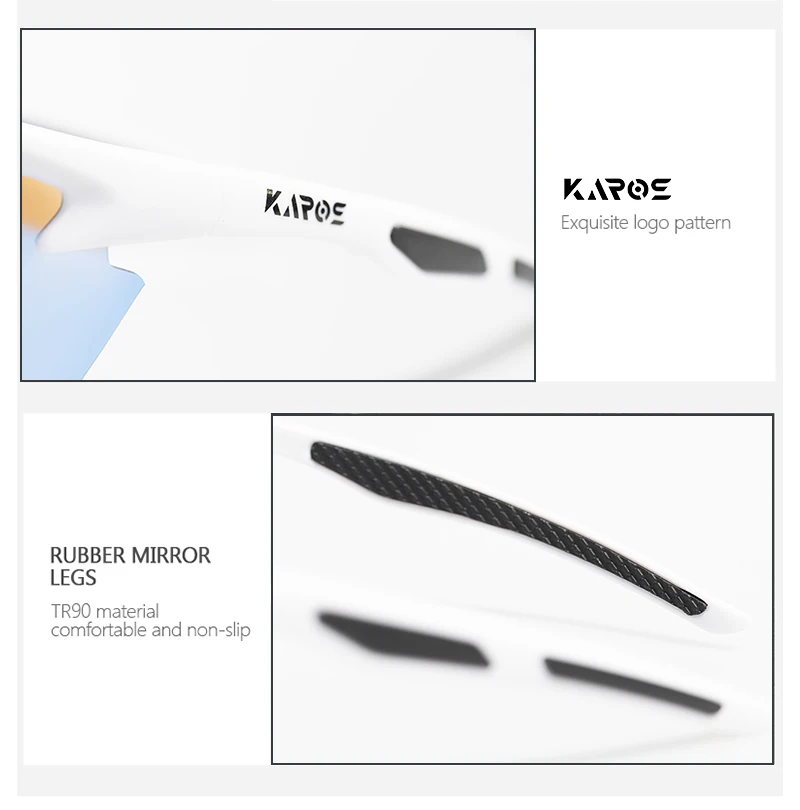 KAROS Photochrome Fahrradbrille für MTB, Rennrad, UV400, adaptive Linse, Antibeschlag, Sport-Sonnenbrille, Herren und Damen, Outdoor-Reitausrüstung – Detail 6