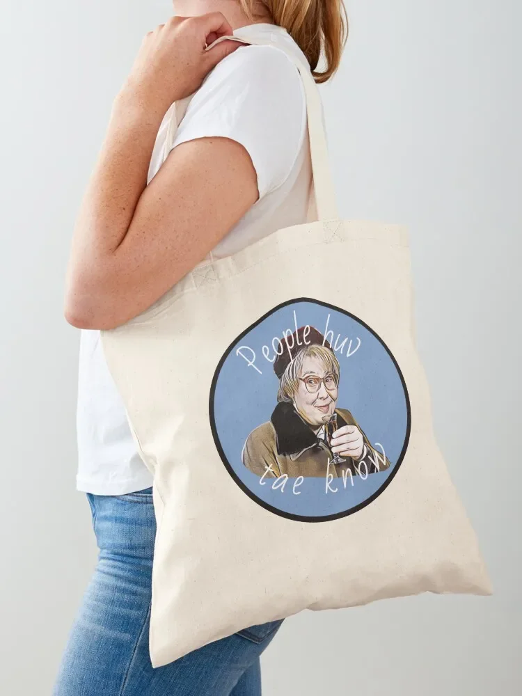 STILL GAME - Isa - People huv tae know Tote Bag tote woman Eco personalized cute pouch