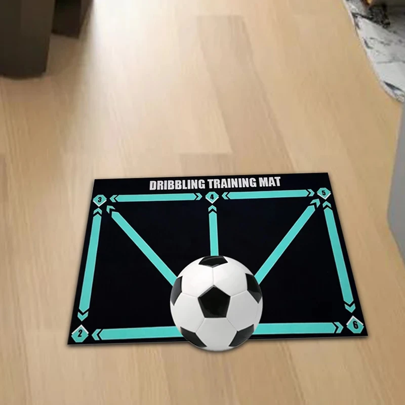 Football Training Mat Foldable Rug Dribbling Futbol Voetbal Training Mats Carpet Kids Soccer Indoor Equipment Durable Non Slip