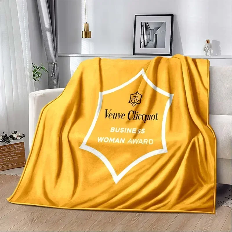 3D Printed Baby Blanket Fashion Veuves Clicquot Super Soft Warm Flannel Babes Carpet Portable Home Travel Office Baby Blankets