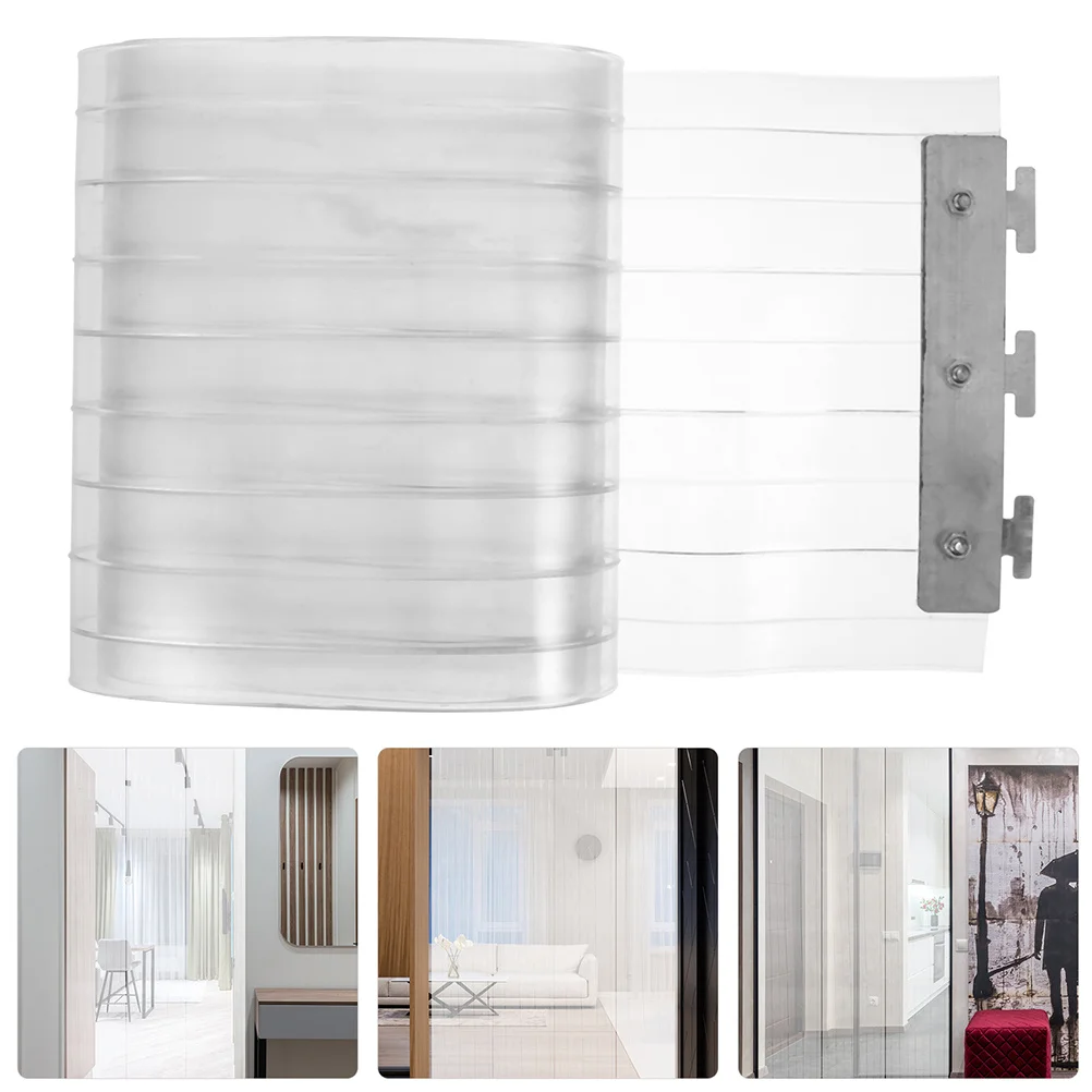 

Plastic Door Curtain Strip Stainless Steel Edge Durable Insulation For Commercial Freezer Cooler Warehouse