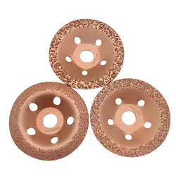 Soldada Diamante Corte Grinding Disc, 125 milímetros de Diâmetro, 22 milímetros Bore, Adequado para Polimento, Madeira Shaping, Pedra, Pneu, Borracha