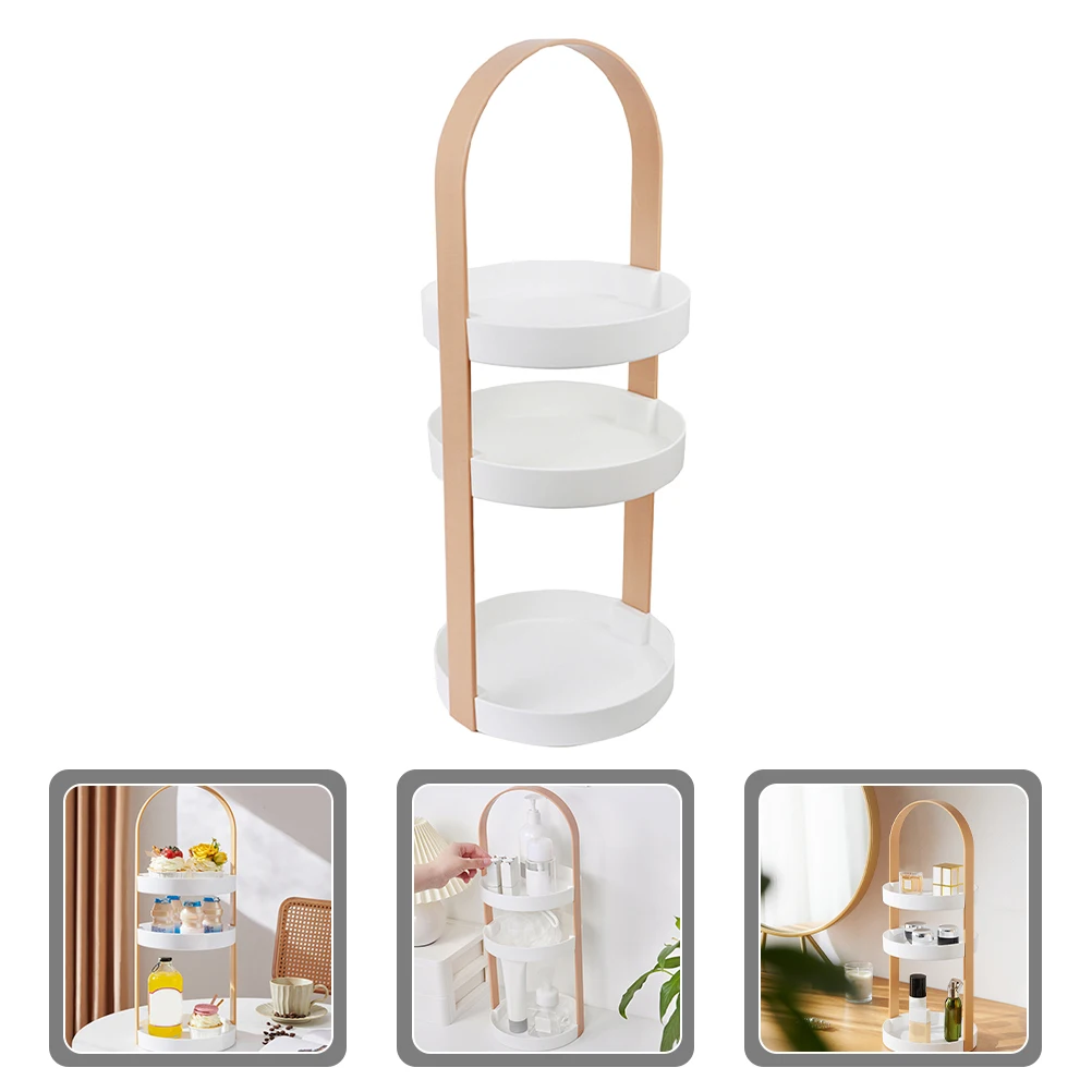 

3 Tier Corner Storage Shelf Vanity Tray Holder Bathroom Bathroom Makeup ganizer Accessories Kitchen Rack Storage Shelf