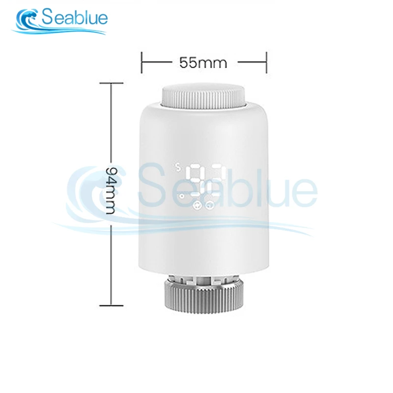 Tuya Zigbee Smart Radiator Valve Programmable Thermostatic Radiator Home Temperature Controller Alexa Google Home 5-30C