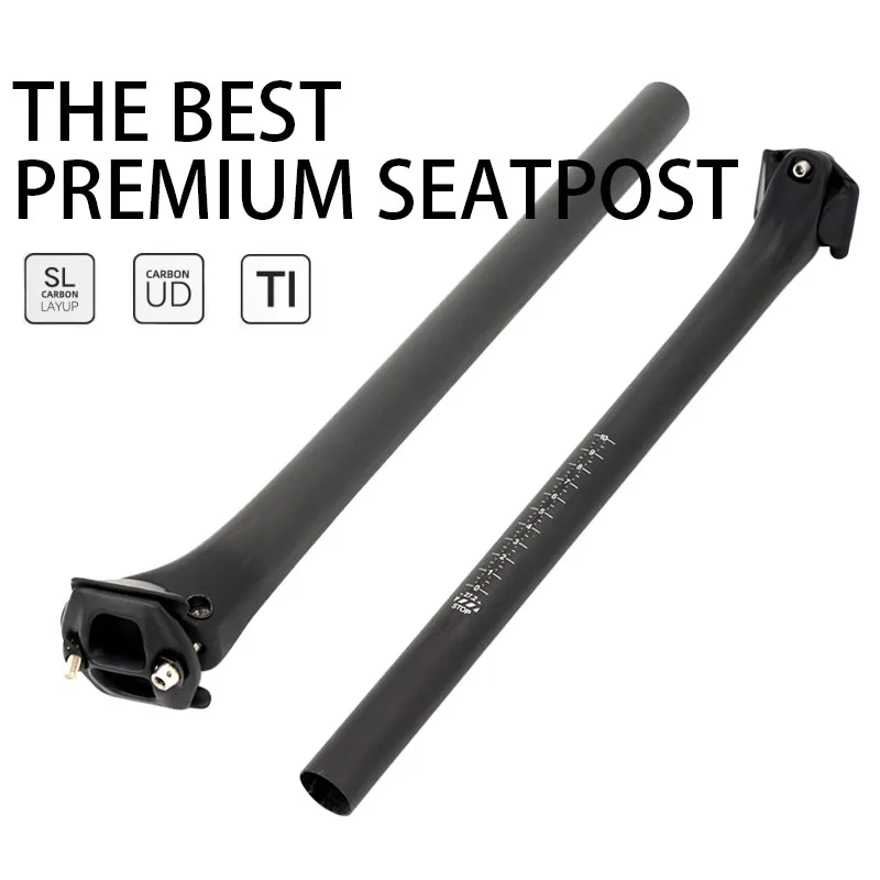 

Men Women Universal Carbon Seat Tube 27.2-31.6mm 350&400mm Ultralight for MTB Road Gravel Daily Commute