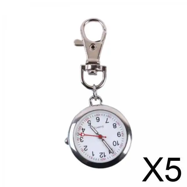 

Подвесные женские часы-брелок. Простые цифровые повседневные классические карманные часы с пряжкой для ключей для кормления и использования на открытом воздухе.