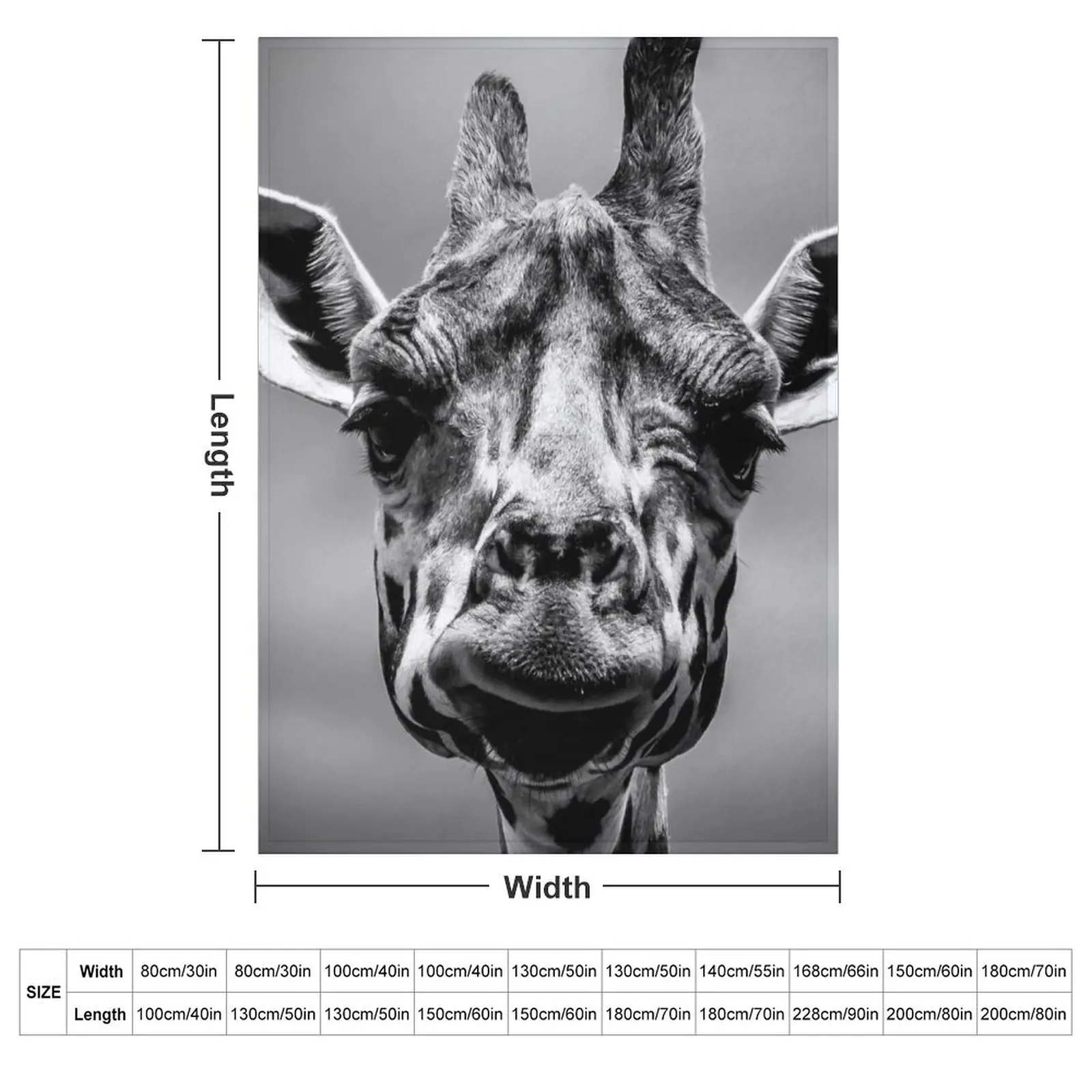 Giraffe Love Throw Blanket Bed linens Picnic Hair Summer Beddings Blankets