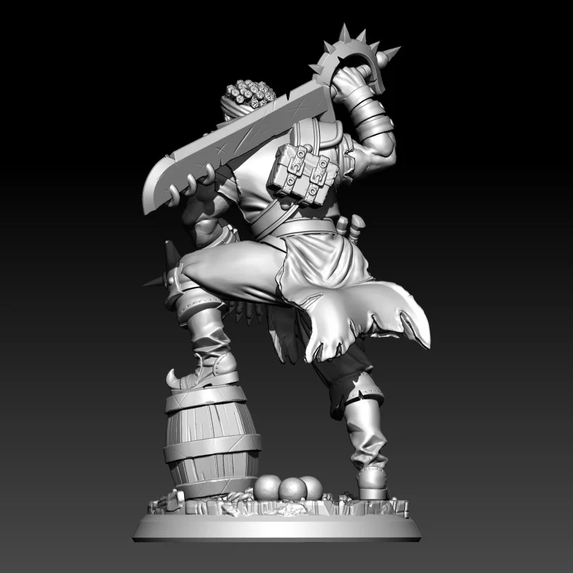 1/18 100mm 1/24 75mm Resin Model Kits Pirate Warrior Sculpture Unpainted Figure No Color RW1125D