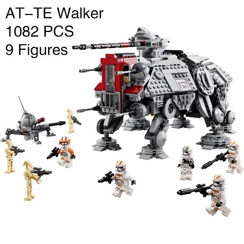 HOT TOY New Hot All Terrain Tactical Actuator At-te Compatible with 75337 Model Building Blocks Kit Bricks Birthday Gifts